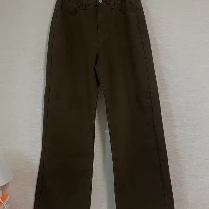 [BUNJANG] Real Coco Hush Cotton Wide Pants Brown / 리얼코코 허쉬 코튼 와이드팬츠 갈색바지 기모있음