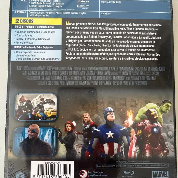 [BUNJANG] Marvel Avengers Steelbook Blu-ray / (미개봉)마블 어벤져스 스틸북 블루레이