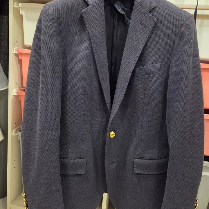 [SOLD OUT] 폴로 네이비 블레이저 금장자켓 40R