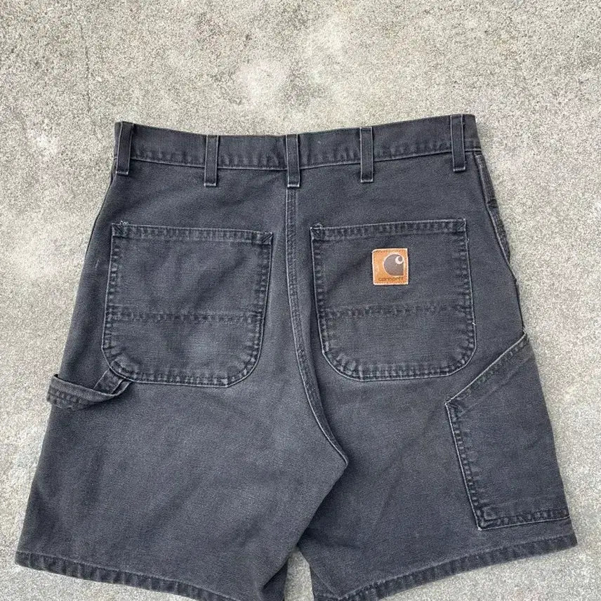 [BUNJANG] Carhartt Black Denim Shorts / 칼하트 블랙 데님 반바지