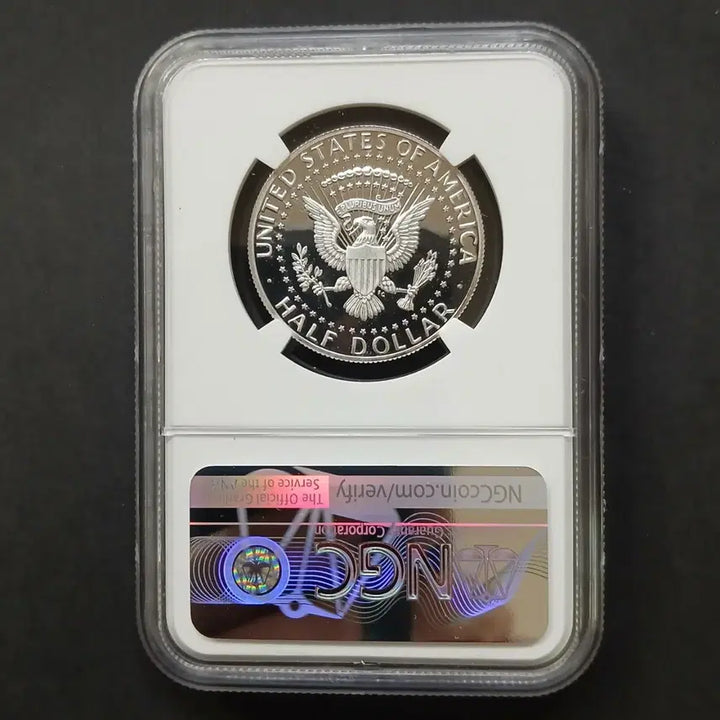 [BUNJANG] 2019 Kennedy Half Dollar PF70 UC 99.9% Silver Proof Coin / (초년)유일한 "실버99.9" 2019 케네디 하프달러 PF70 은화
