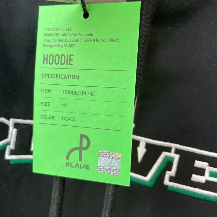 [SOLD OUT] (새상품) 플레이브 블랙 후드티셔츠 M