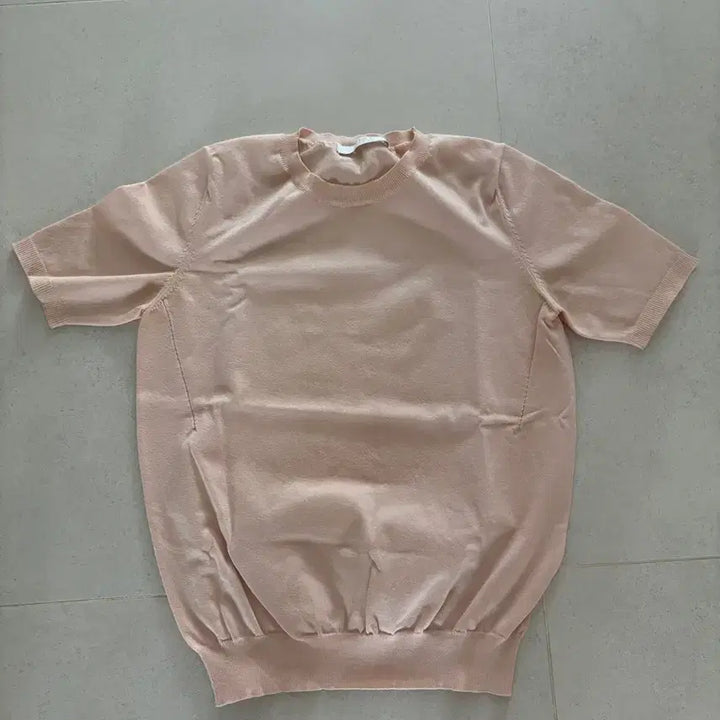 [BUNJANG] UNIT Linen Short-Sleeve Knit Top / UNIT 린넨 반팔 니트 핑크