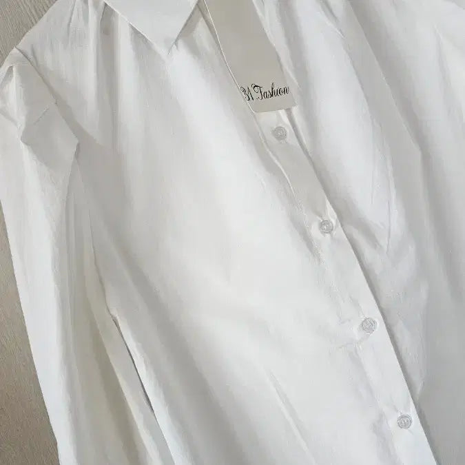 [BUNJANG] White Puff Sleeve Shirt / 퍼프소매 화이트셔츠 새상품