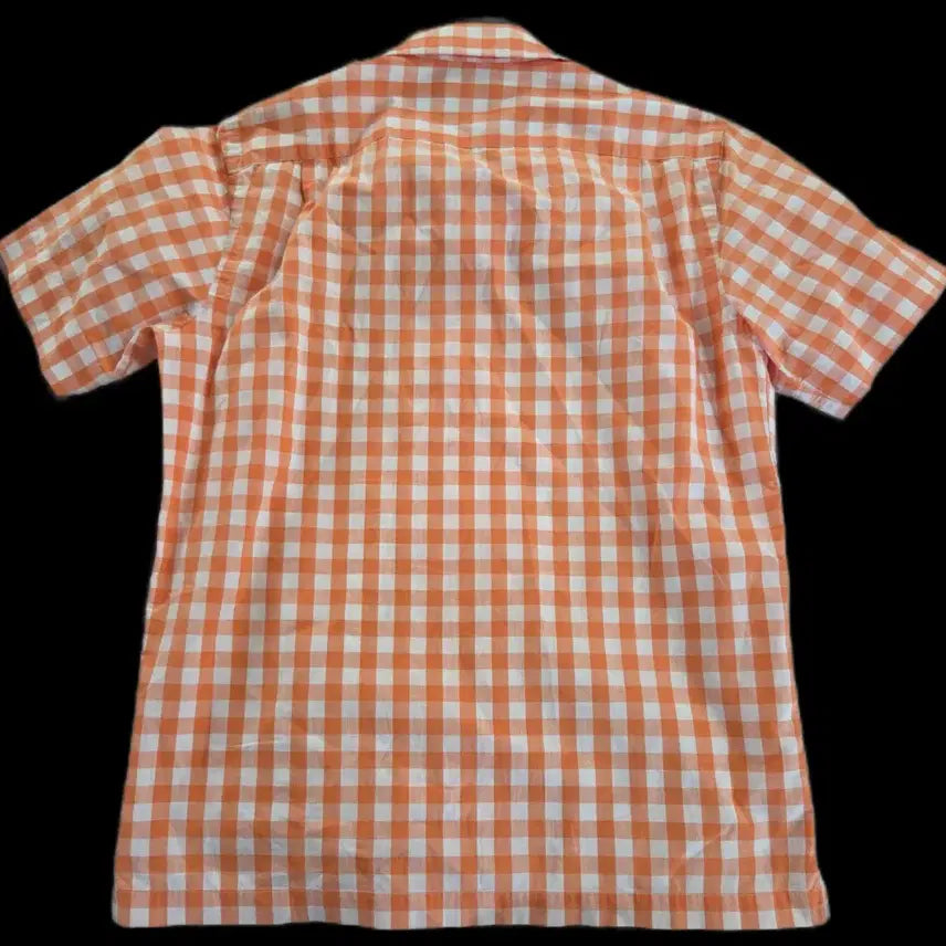 [SOLD OUT] 폴로 랄프로렌 오렌지 체크 반팔 셔츠 M