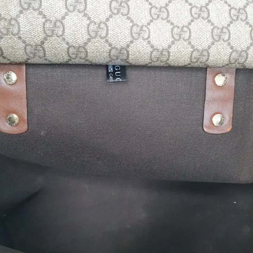 [BUNJANG] Gucci GG Logo Canvas Tote Bag / 구찌 GG 로고 캔버스 토트백