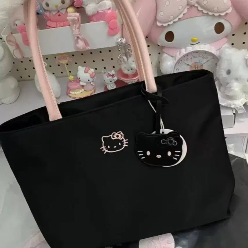 [BUNJANG] Hello Kitty Tote Bag / 헬로키티 키티  가방  블랙  토트백 새상품