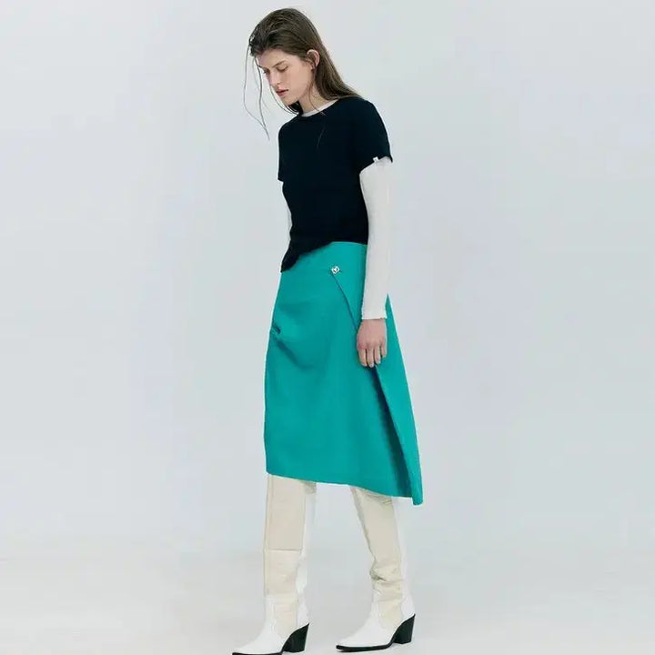 [BUNJANG] Wunderkammer Seersucker Skirt / 분더캄머 시어서커 스커트 새상품(택O)