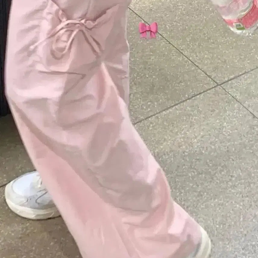 [BUNJANG] Live Hour Self-Produced Ribbon Cargo Pants / 리브아워 자체제작 리본카고팬츠