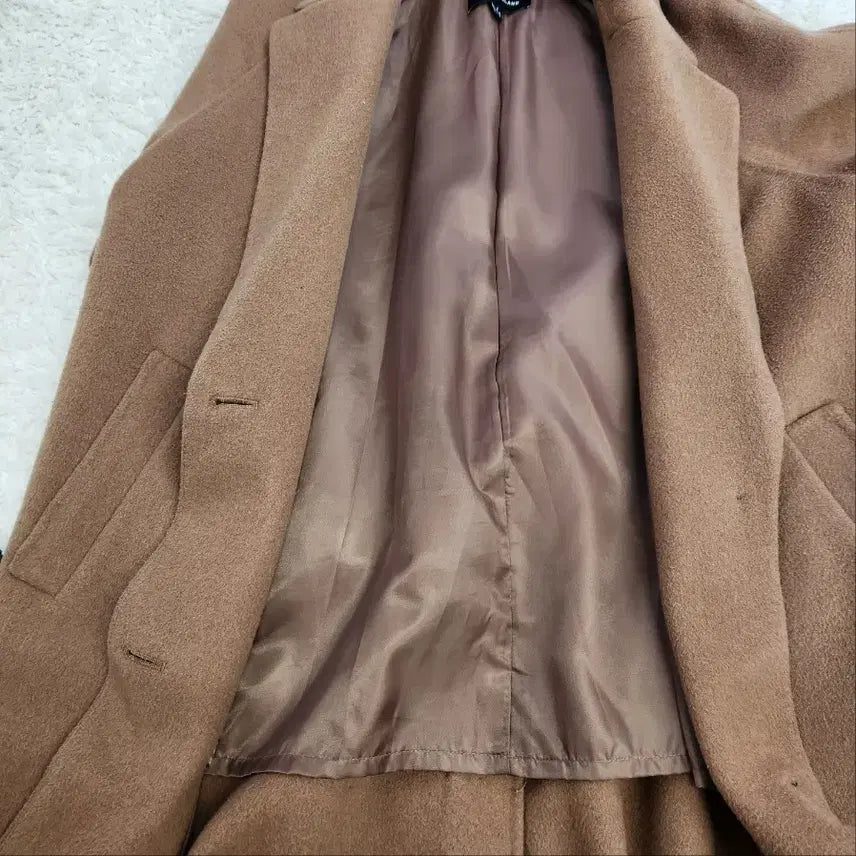 [BUNJANG] Plastic Island Wool Blend Long Coat (S) / 플라스틱 아일랜드(PLA) 울 혼방 롱 코트  S
