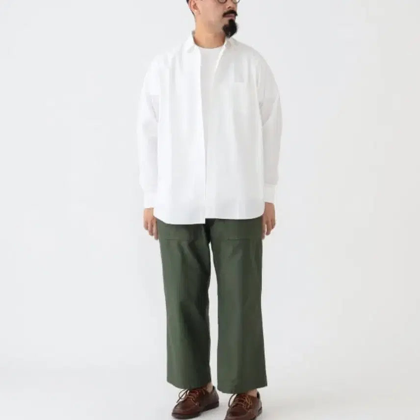 [SOLD OUT] 빔즈 플러스 REG Collar 120/3 브로드 셔츠 S