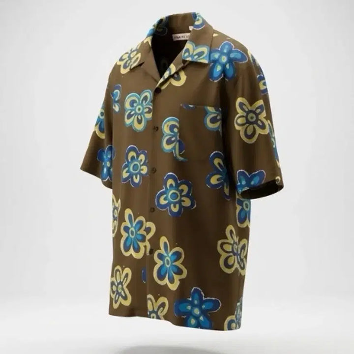 [SOLD OUT] 남성L / 마르니 유니클로 플라워 반팔셔츠KH 12-135