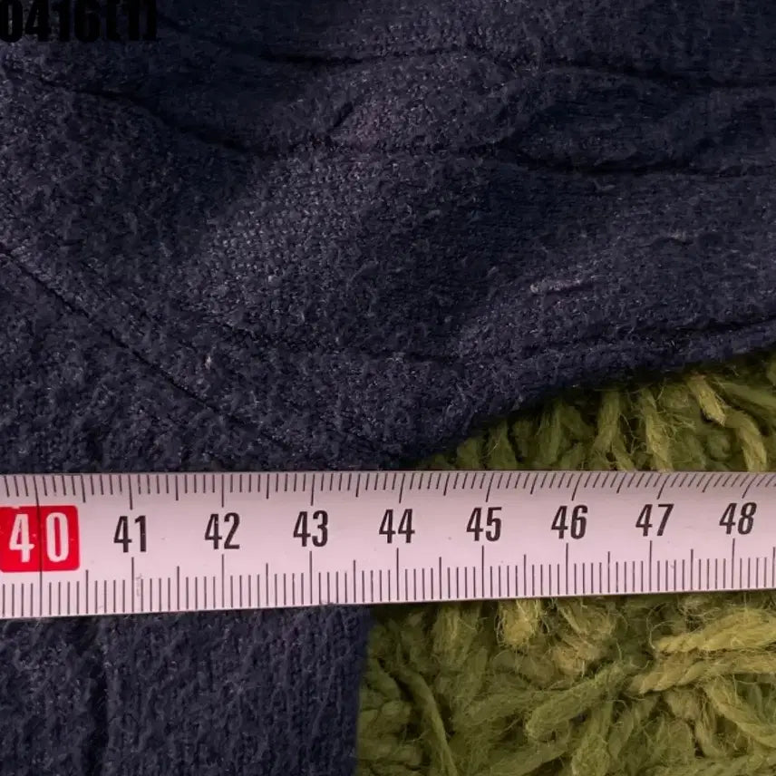[BUNJANG] Muzak Cable Knit Navy Cardigan S / Muzak 꽈배기 네이비 가디건 S