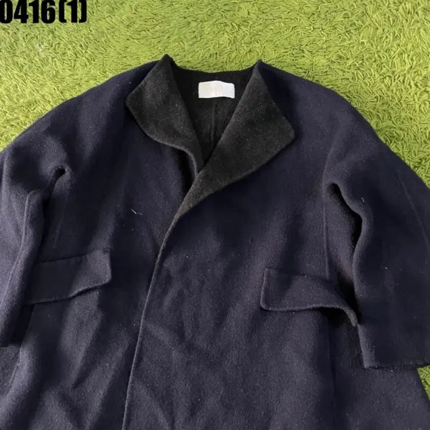 [BUNJANG] EnC Handmade Navy Coat - Size S / EnC 핸드메이드 코트 S