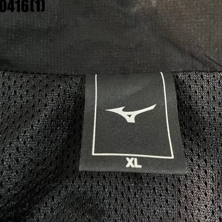 [BUNJANG] Mizuno Black Crop Windbreaker Jacket XL / 미즈노 블랙 크롭 바람막이 자켓 XL