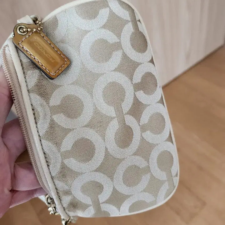 [BUNJANG] Coach Signature Mini Pouch Bag / 코치 시그니처 미니 파우치 백