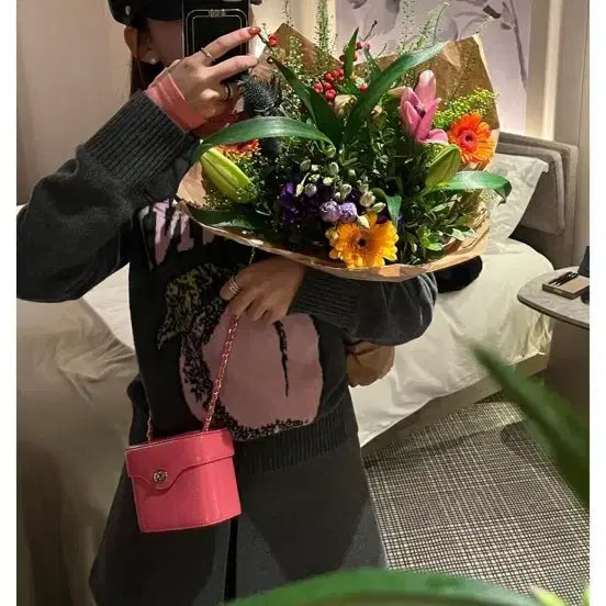 [BUNJANG] Cardinal Red Andy Bag Pink / 카디널레드 앤디백 핑크
