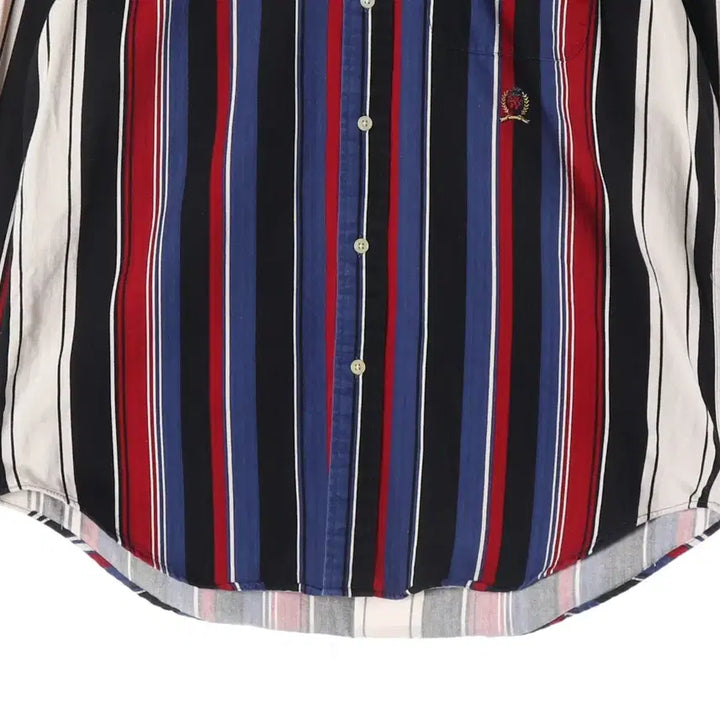 [BUNJANG] Tommy Hilfiger Stripe Shirt Black (S) / 타미힐피거 스트라이프 셔츠 블랙 S