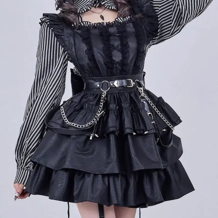 [BUNJANG] Qooza Imval Apron Dress &amp; Blouse Set / qooza imval 에이프런 원피스  지뢰계