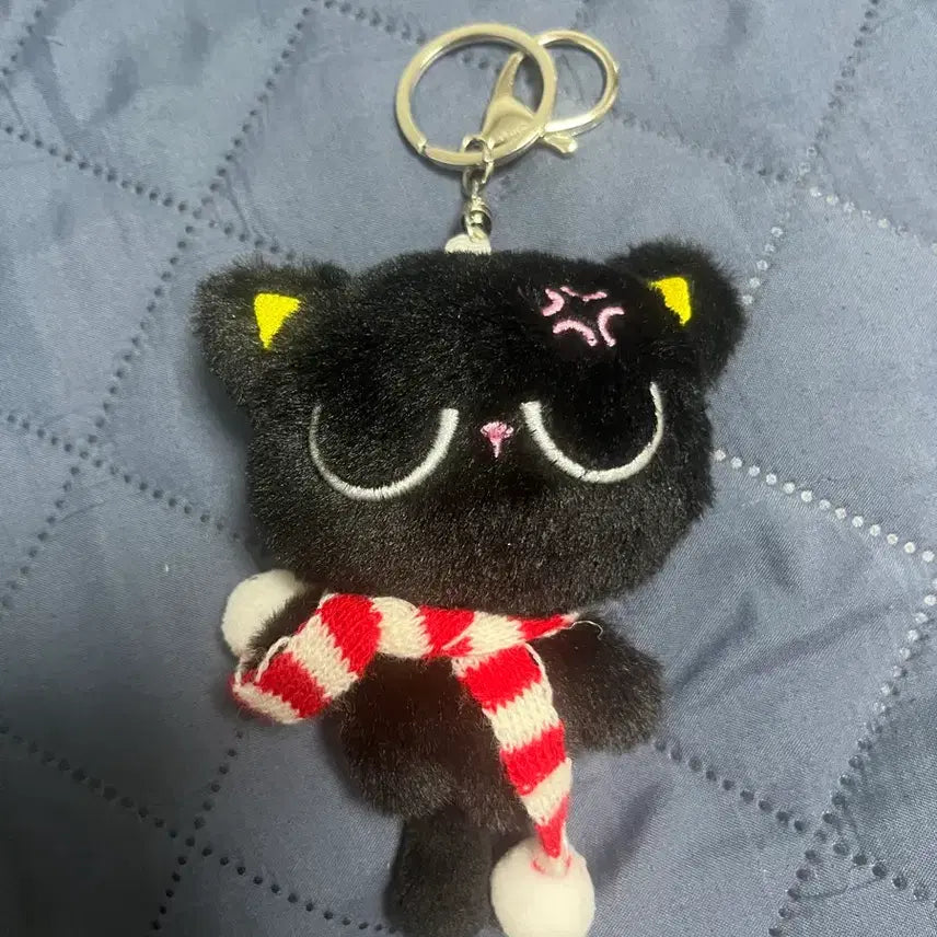 [BUNJANG] Black Cat Plush Keychain / 검은 고양이 인형 키링