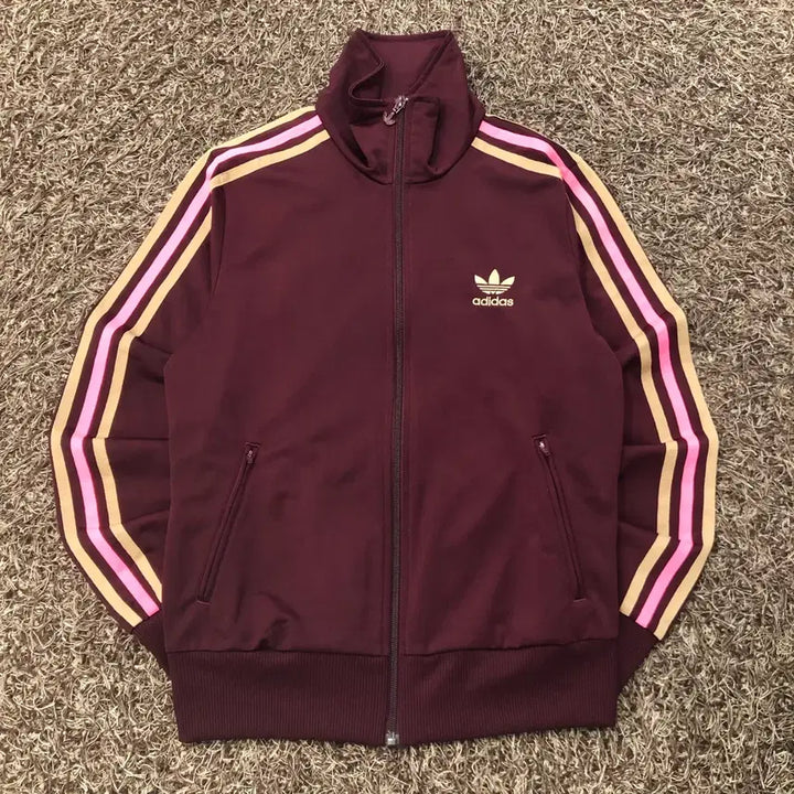 [BUNJANG] Adidas Firebird Burgundy Pink Track Jacket / 100 아디다스 파이어버드 버건디 핑크 져지 트랙 자켓