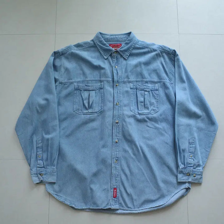 [SOLD OUT] 90s 말보로 컨트리 스토어 빈티지 데님 셔츠 (XL)