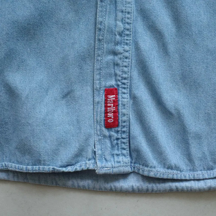 [SOLD OUT] 90s 말보로 컨트리 스토어 빈티지 데님 셔츠 (XL)