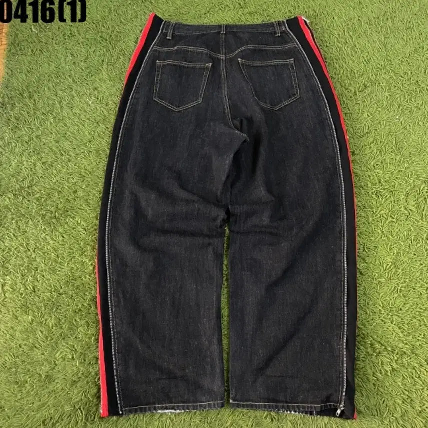 [SOLD OUT] 낫포너드 레드라인 지퍼 데님팬츠 XL