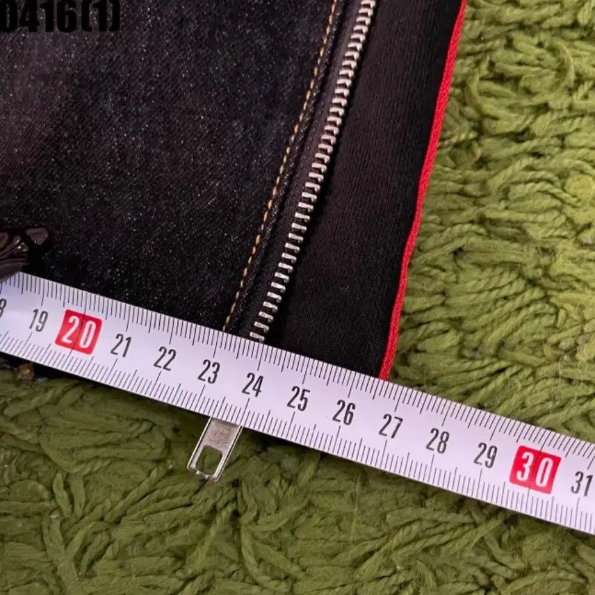 [SOLD OUT] 낫포너드 레드라인 지퍼 데님팬츠 XL