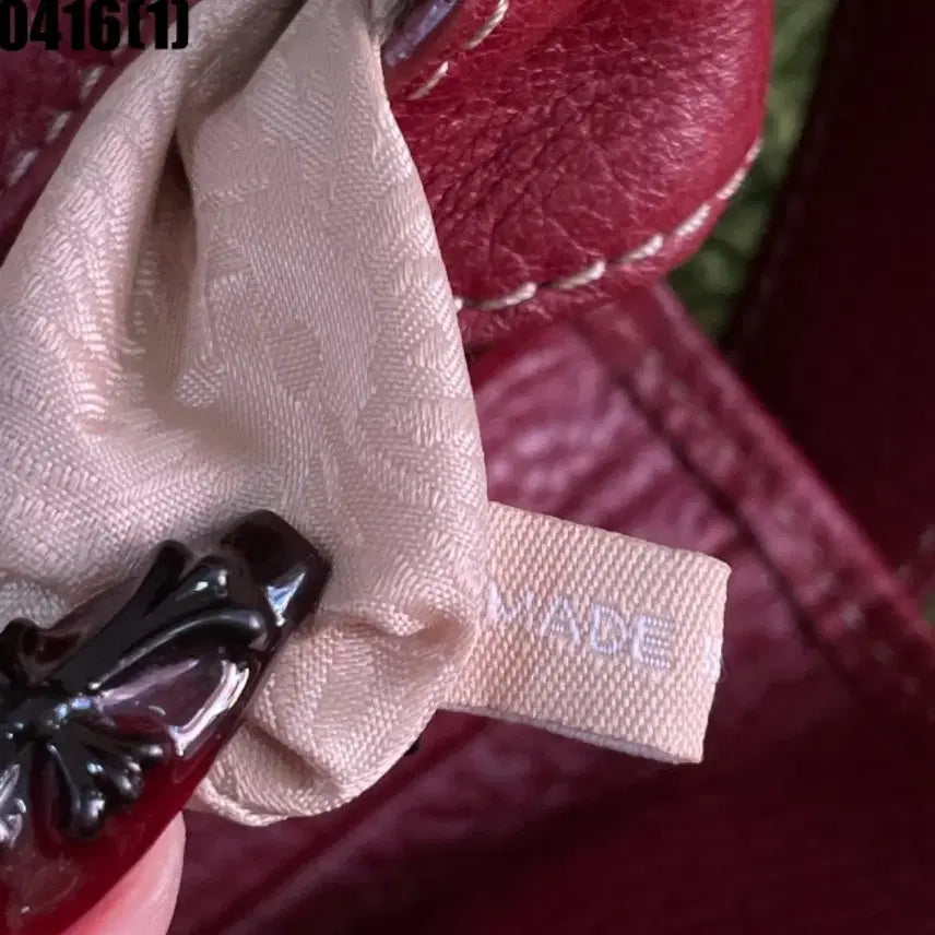 [BUNJANG] Anne Klein Red Shoulder Bag / 앤클라인 레드 숄더백 가방