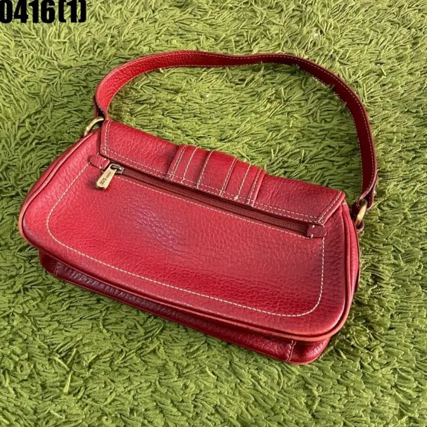 [BUNJANG] Anne Klein Red Shoulder Bag / 앤클라인 레드 숄더백 가방