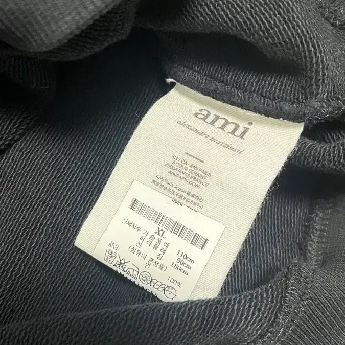 [SOLD OUT] 아미 빅하트 맨투맨 블랙 XL