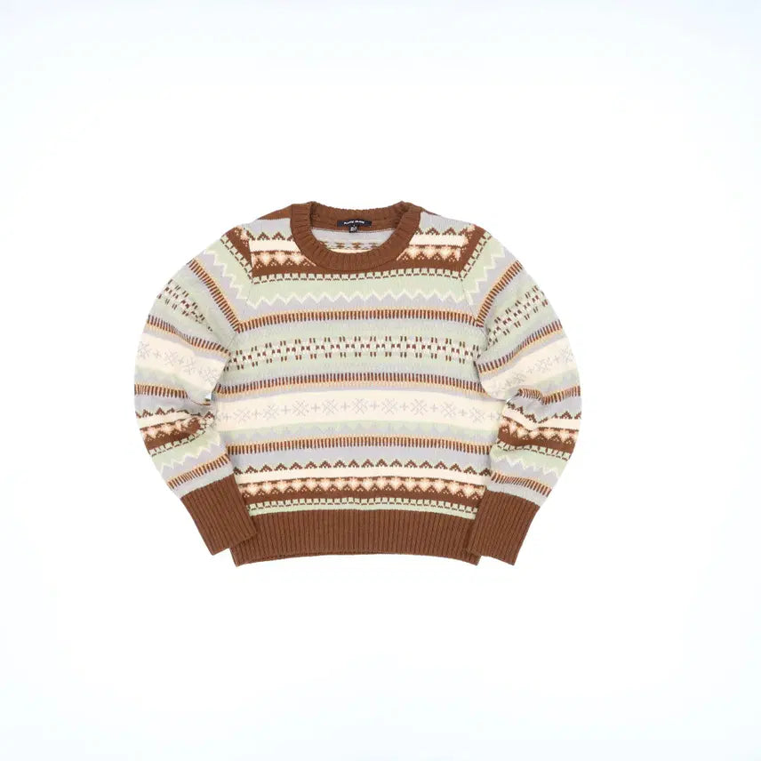 [BUNJANG] S Plastic Island Pattern Knitwear / S 플라스틱아일랜드 패턴 니트 0413M