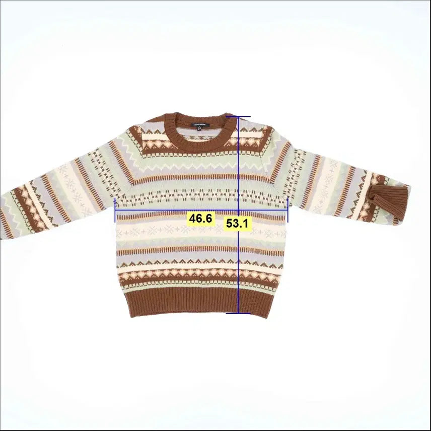 [BUNJANG] S Plastic Island Pattern Knitwear / S 플라스틱아일랜드 패턴 니트 0413M