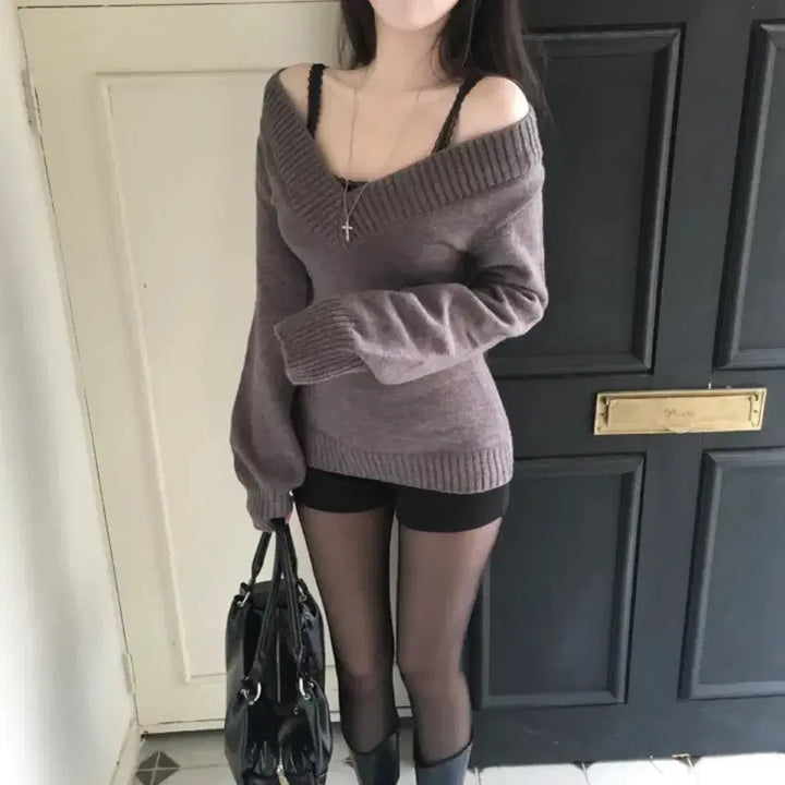 [BUNJANG] Breeze Fleece Lined Lace Button Ribbed Tank Top / 새상품 브리지 속기모 레이스 단추 골지 나시 블랙