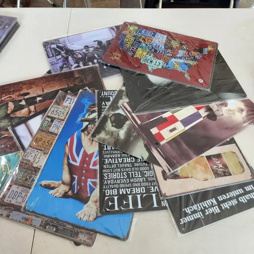 [BUNJANG] Vintage Metal Sign Set / 철제 간판 14종류에49000원 크기30cmX20cm