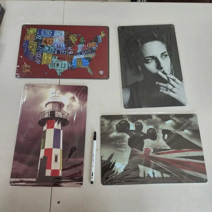 [BUNJANG] Vintage Metal Sign Set / 철제 간판 14종류에49000원 크기30cmX20cm