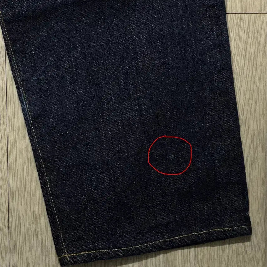 [BUNJANG] Atmos Leopard Pocket Indigo Denim Jeans / 아트모스 Atmos 일본제 체인스티치 데님 레오파드 포켓 M