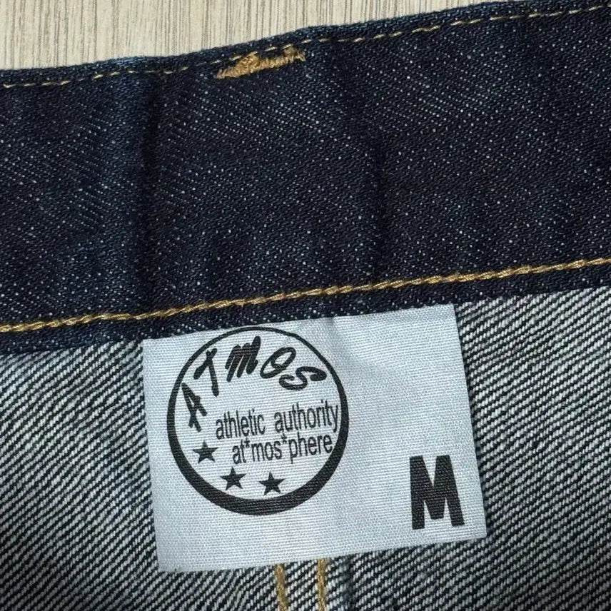 [BUNJANG] Atmos Leopard Pocket Indigo Denim Jeans / 아트모스 Atmos 일본제 체인스티치 데님 레오파드 포켓 M
