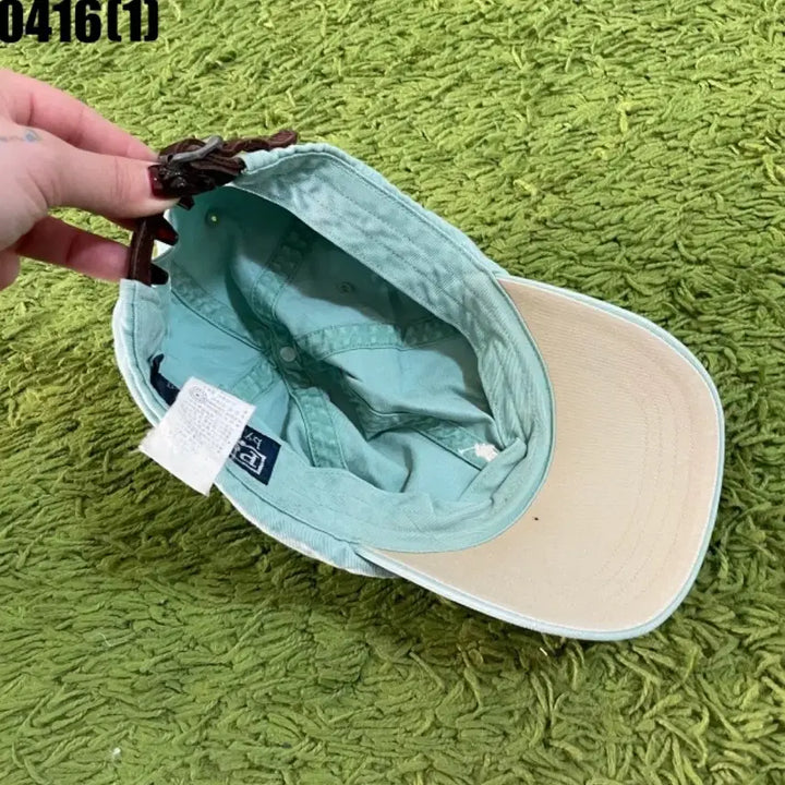 [SOLD OUT] 폴로 민트색 볼캡 모자