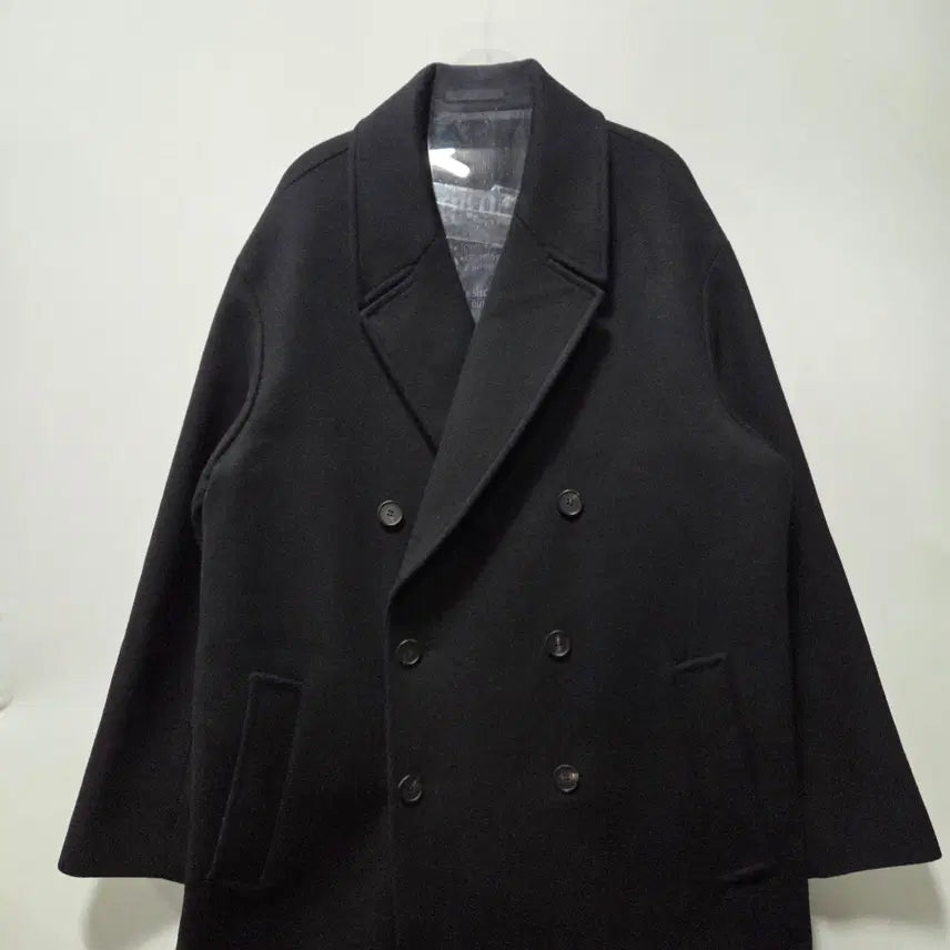 [BUNJANG] In Silence Black Wool Cashmere Long Coat / 인사일런스 블랙 울 캐시미어 롱 코트 M 26041602