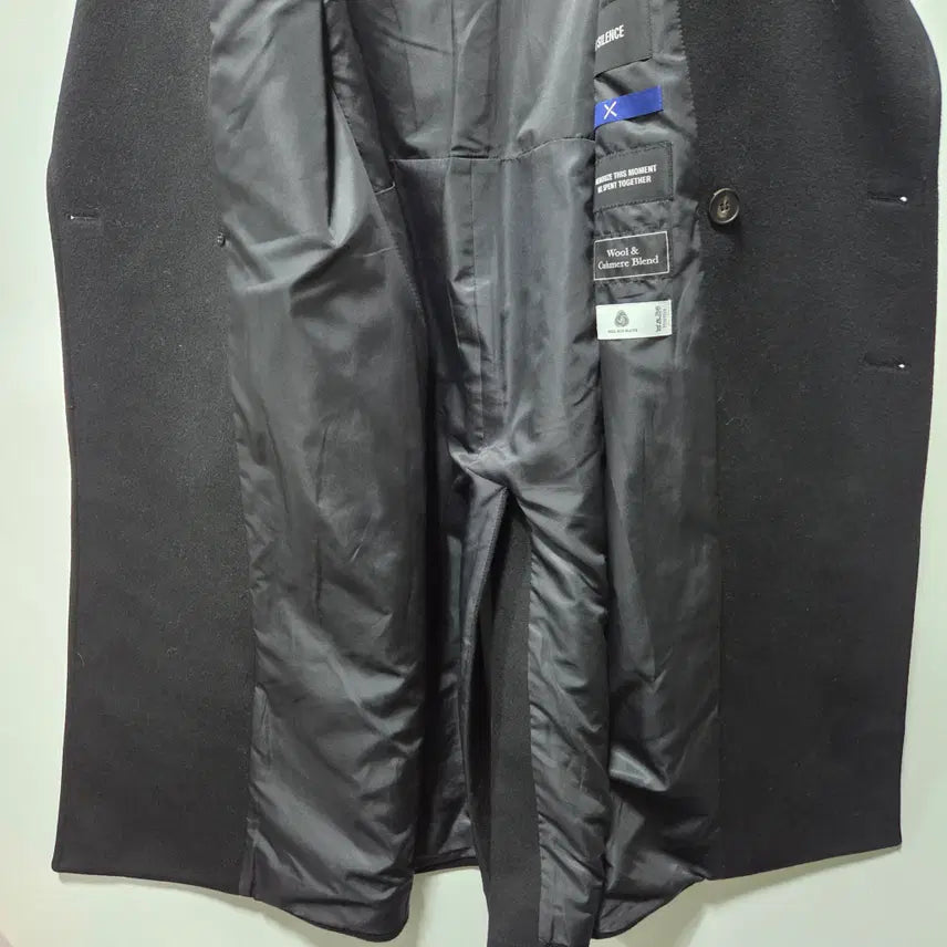 [BUNJANG] In Silence Black Wool Cashmere Long Coat / 인사일런스 블랙 울 캐시미어 롱 코트 M 26041602