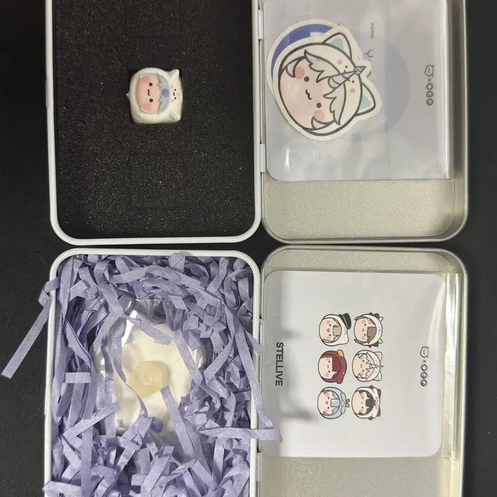 [SOLD OUT] 스텔라이브 아티산 키캡 유니 + 구름 트레이 팝니다.