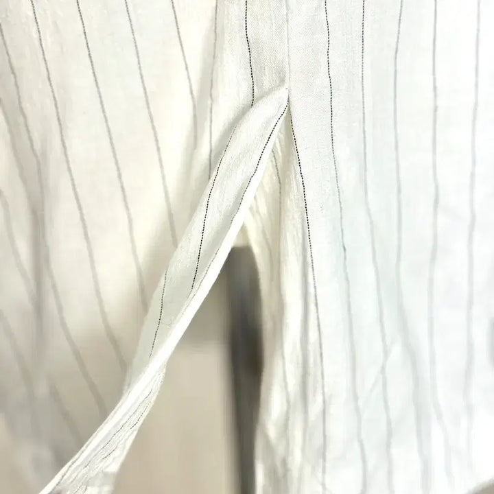 [BUNJANG] Maje White Pinstripe Jacket / 마쥬 흰색 핀스트라이프 자켙