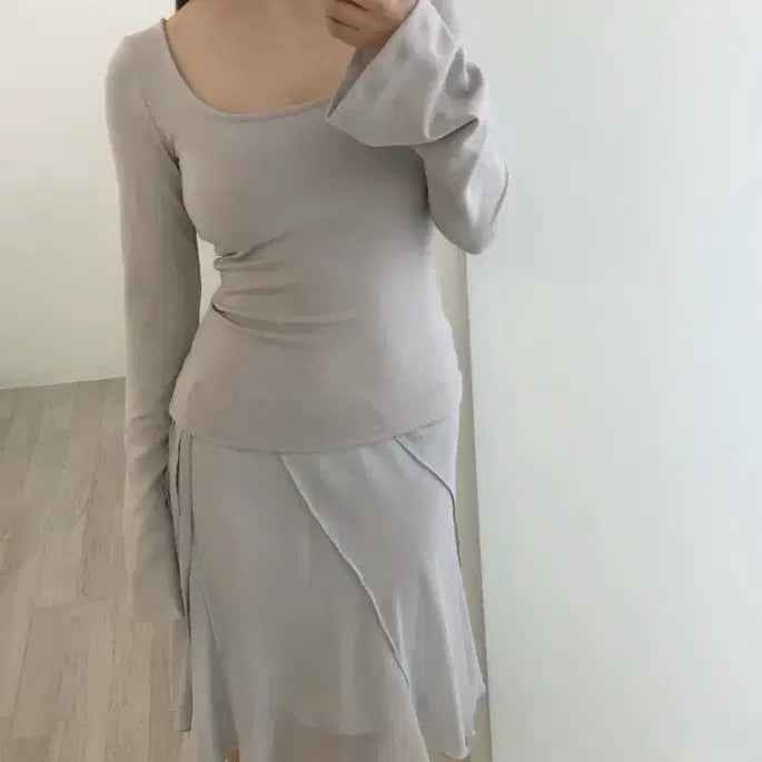 [SOLD OUT] 흐프이 리리우 glide to chiffon skirt 스커트 liriu