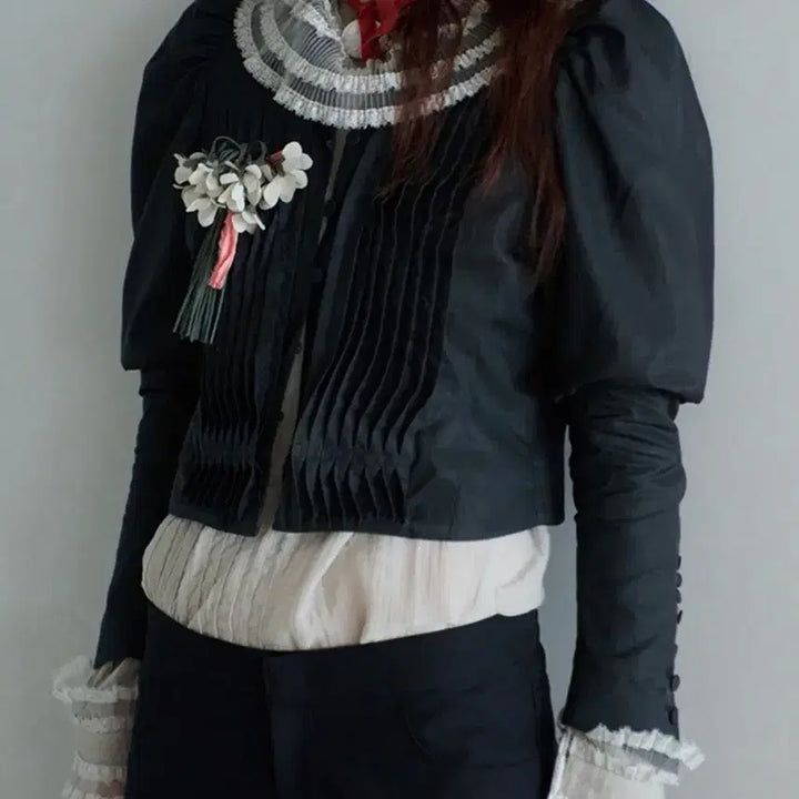 [BUNJANG] Freckle Pintuck Shirred Puff Jacket / 프레클 pintuck shirred  puff jacket
