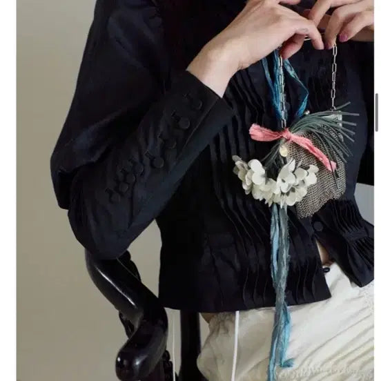 [BUNJANG] Freckle Pintuck Shirred Puff Jacket / 프레클 pintuck shirred  puff jacket