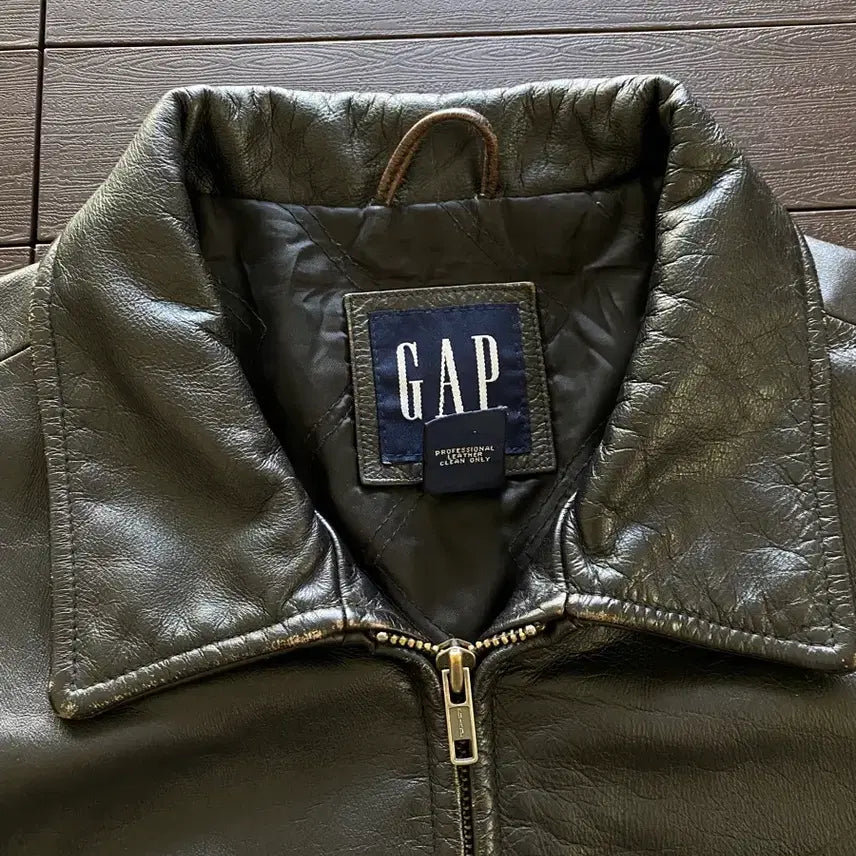 [BUNJANG] Old Navy Leather Jacket / (L) 올드갭 레더 자켓