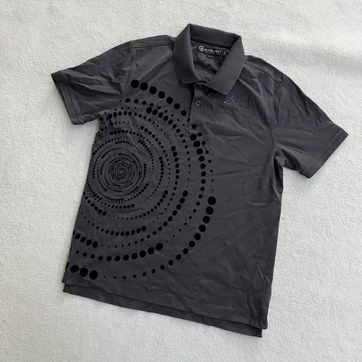[BUNJANG] M Burberry Hills Geometric Pattern Polo Shirt / M 버버리힐즈 기하학패턴 카라 반팔티 0414T