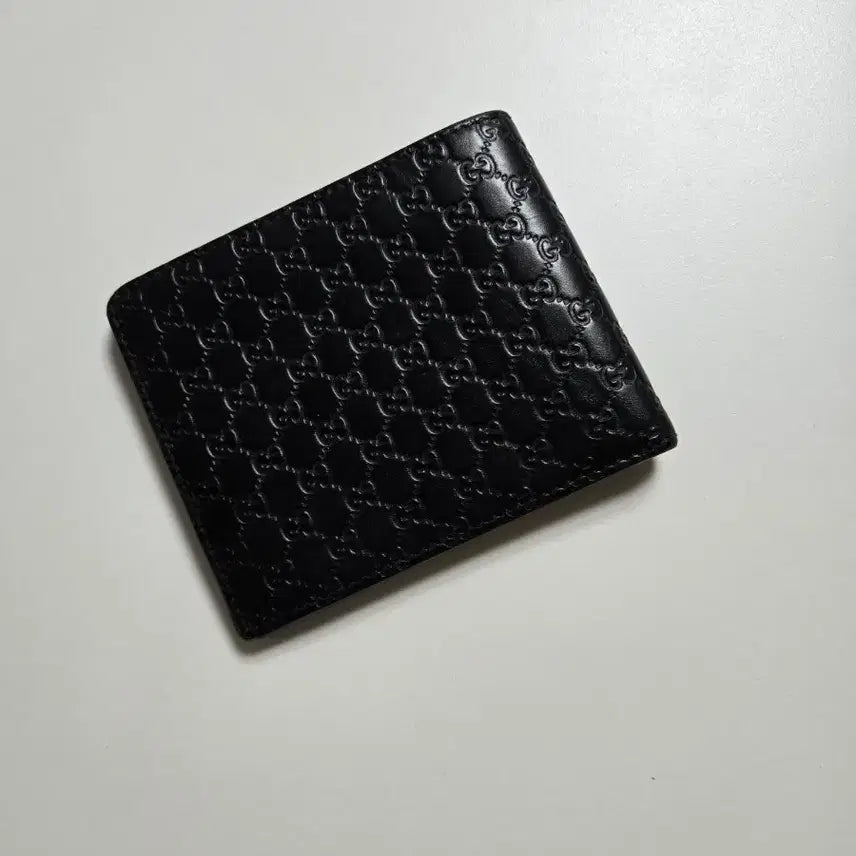[BUNJANG] Gucci Micro GG Bifold Wallet Black / 구찌 마이크로 시마 반지갑 블랙